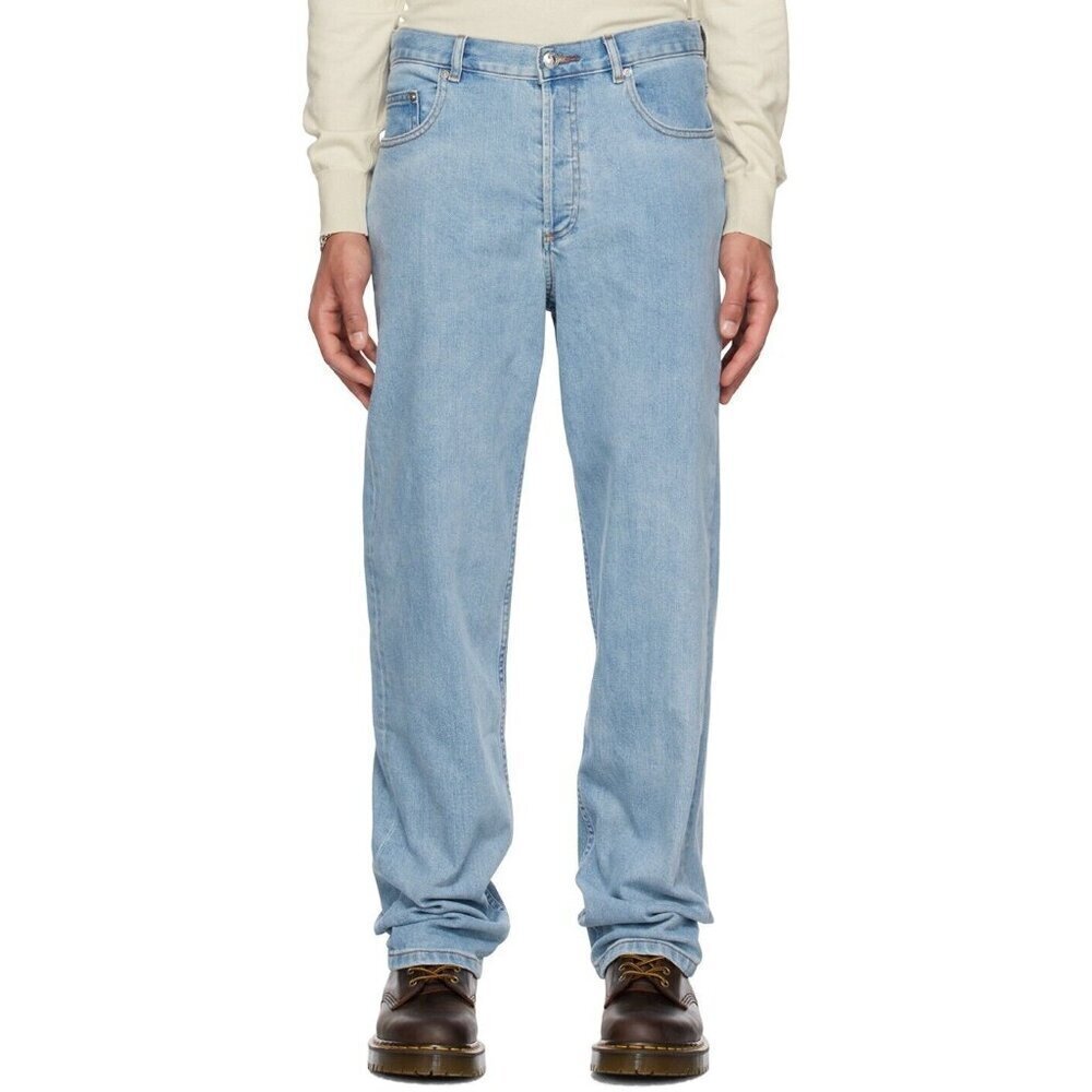 A.P.C. Blue Fairfax Jeans Light Wash Distressed 30/31